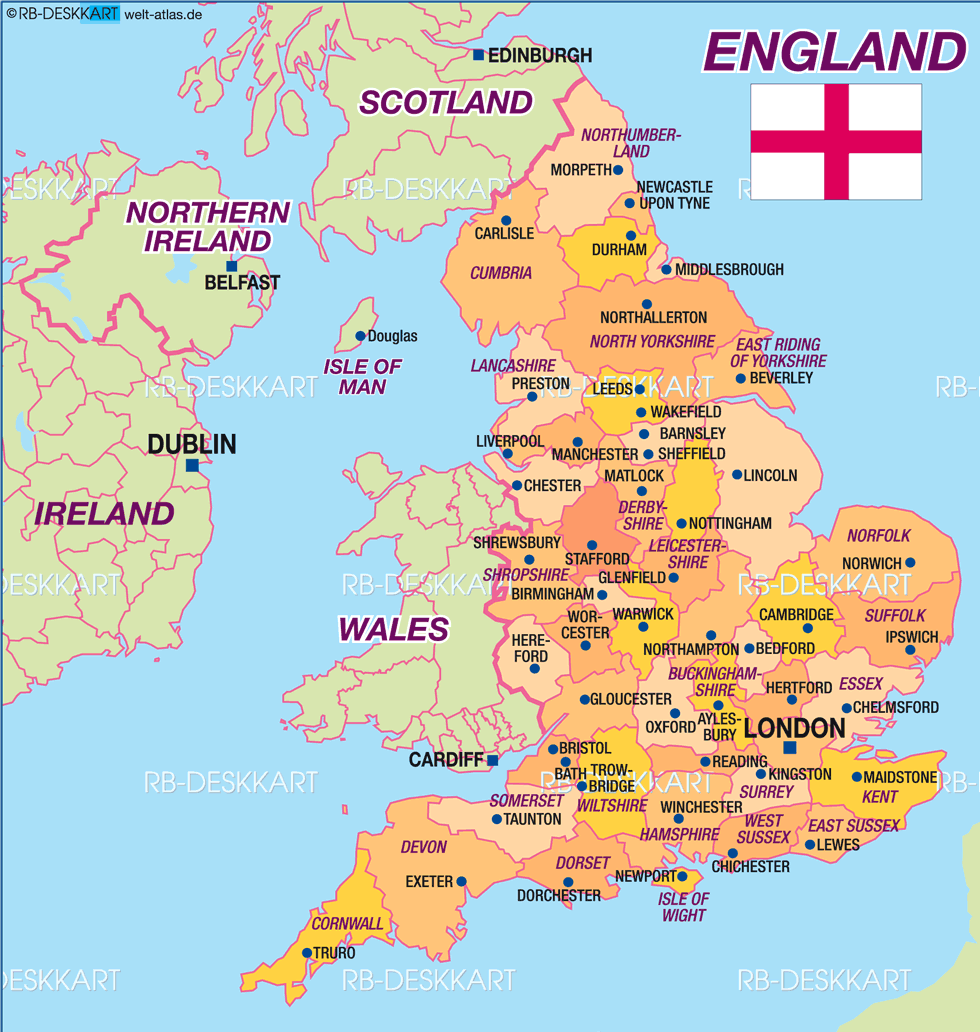 Peta Kerajaan Inggris Raya